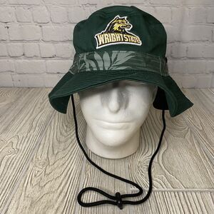 Colosseum Wright State Raiders Logo Bucket Hat Green Dayton Ohio NWT